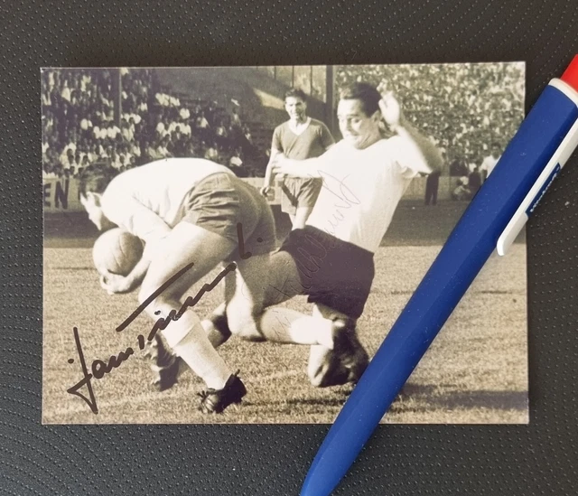 FOTO VON 1962, Fußball, Westfalia Herne, Preußen Münster mit Autogramme
