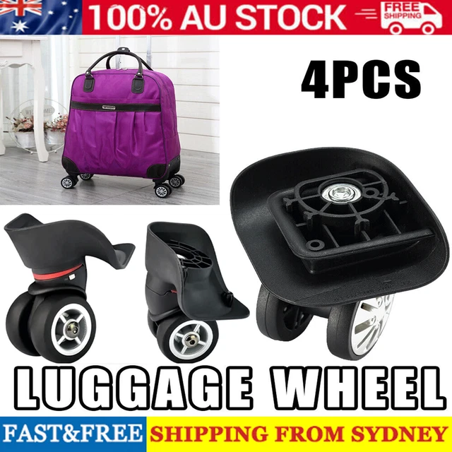 4pcs Luggage Wheel Replacement 360 Degree Silent for Travel Case Trolley