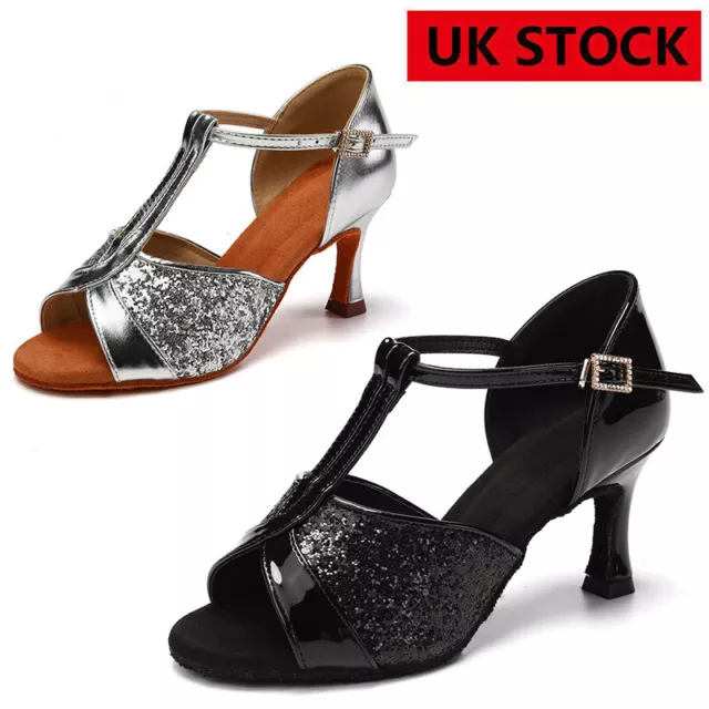 UK New Ballroom heeled Latin Dance Shoes for Women/Ladies/Girl/Tango&Salsa HWC