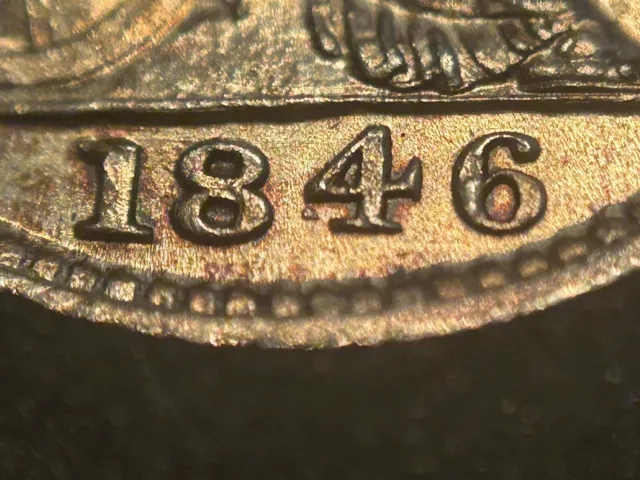 1846 Britannia Groat Victoria 4 Pence Silver British