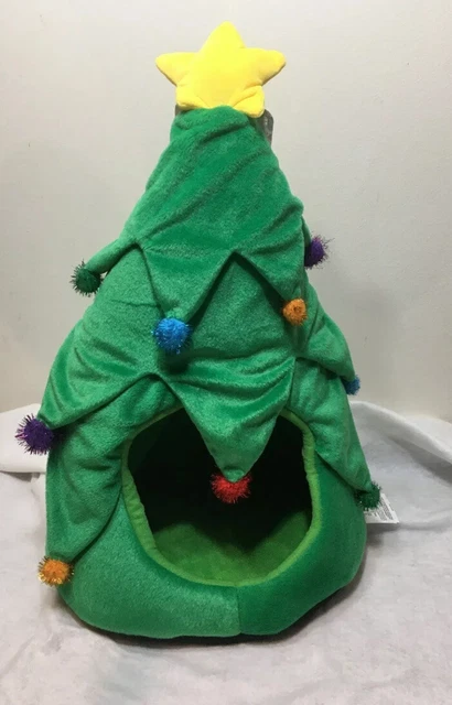 New with Tags All For Paws~Christmas Tree~MICRO PLUSH CAT/DOG Pet Cave BED