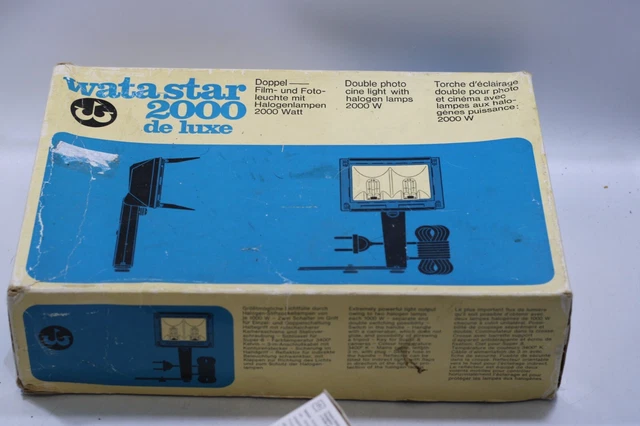 LÁMPARA WATA STAR 2000 DELUXE Portátil HALÓGENA (2000W) DAÑADA FUNCIONANDO