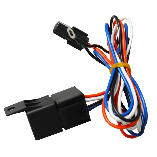Electric Radiator Engine Fan Temperature Switch Kit/Thermostat Relay Kit US NEW