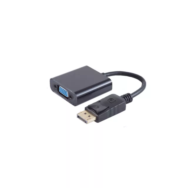 DisplayPort zu VGA Adapter DP Stecker auf  VGA Buchse V1.1 Konverter Beamer Mac