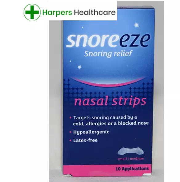 Snoreeze Snoring Relief Nasal Strips Small/Medium - 10 APPLICATIONS