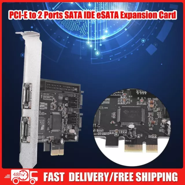 JMB363 PCI-E to 2 Ports SATA IDE eSATA Adapter Converter RAID Controller Cards