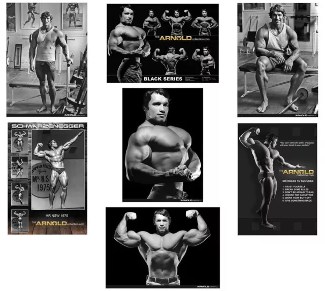 Arnold Schwarzenegger Posters Bodybuilding Golden Era in Australia 1970's