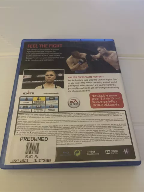 EA SPORTS UFC (MA15+) PS4 PlayStation 4 Game PAL OZ SELLER 2