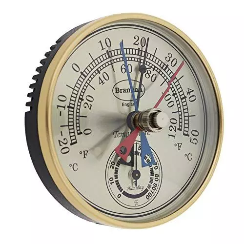 Max Min Thermometer and Hygrometer - Ideal Greenhouse Bronze Effect