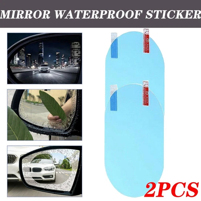 2PCS Car Rear View Mirror Film Rainproof Anti-Fog Hydrophobic Protective A
