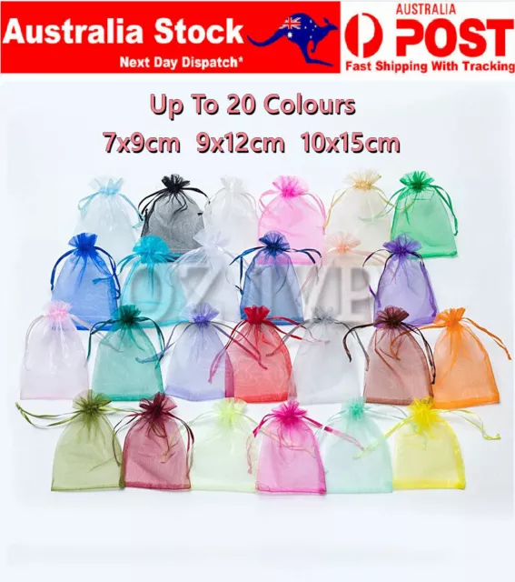20 Colours Organza Gif Bags Jewellery Bag Wedding Party Candy Sweet Gift Pouches
