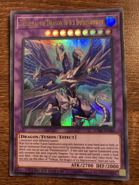 JUMP-EN088 Trishula, The Dragon Of Icy Imprisonment Ultra Rare NM YuGiOh Card