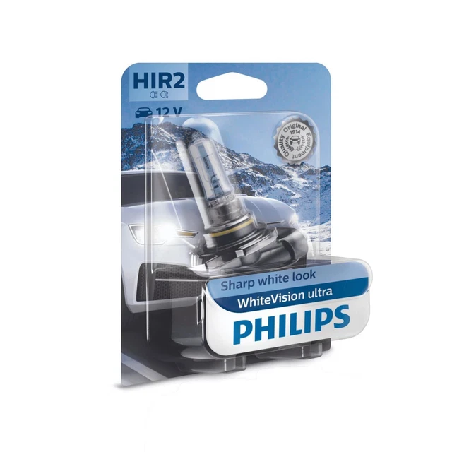 Philips WhiteVision ultra HIR2 Halogen 55W 12V Autolampen Glühlampen Glühbirnen