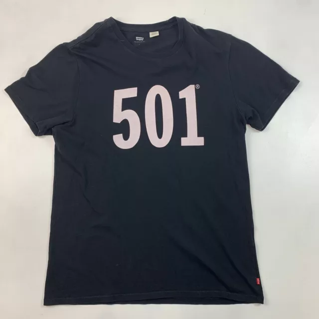 Mens Levis 501 T-shirt Black Large