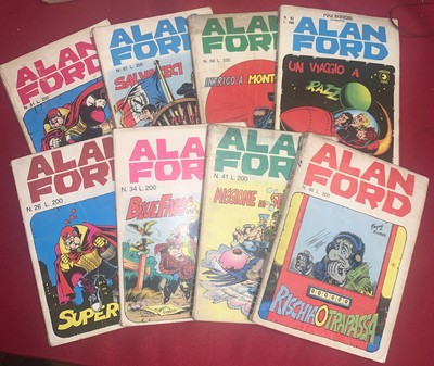 Lotto 9 Alan Ford vintage fumetti integri Magnus 