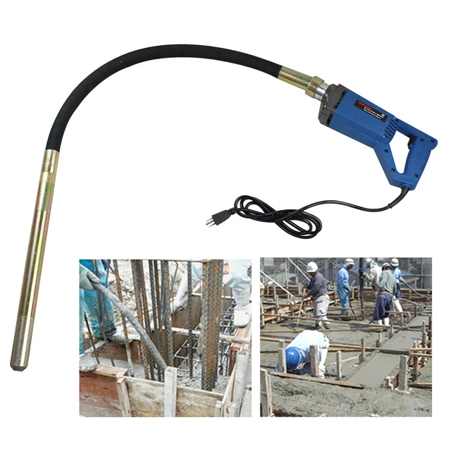 Vibreur à Béton 800W Vibreur à Béton électrique Vibrateur 1,2m Vibreur FR