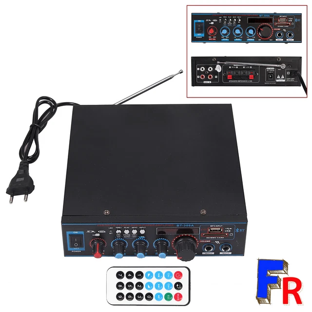 BT-309A Amplificateur Bluetooth stéréo Ampli audio numérique sans fil 800W