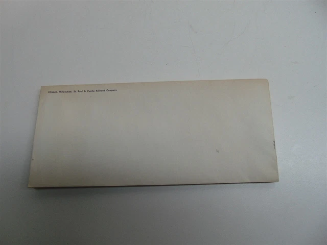 Vintage-8 Chicago, Milwaukee St Paul and Pacific Railroad #8 Letter envelopes