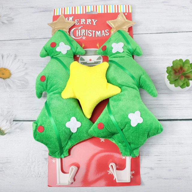 2 Sets Urlaubsauto-Dekorationsset Geweih Auto Dekorationen Weihnachten Geschenk