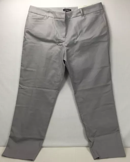 NWT Liz Claiborne Emma Classic Silver Screen Ankle Career Stretch Pants Size 14