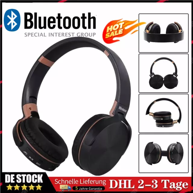 Auriculares On Ear Bluetooth 5.1 Inalámbricos Estéreo Bajo Auriculares Inalámbricos Plegables
