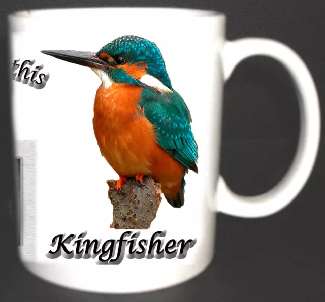 Kingfisher British Bird Mug Limited Edition Gift Bird Watchers Twitchers Mug