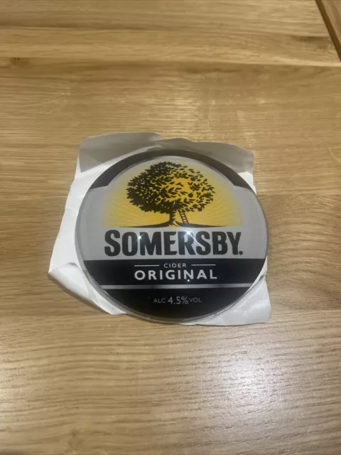 NEW somersby original cider Round 3D Beer Pump badge lens