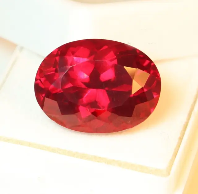 20.35 Ct Natural Stunning Burma Red Ruby Oval Cut VVS Unheated Loose Gemstone