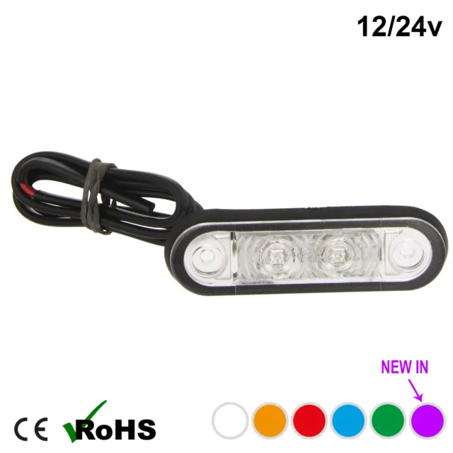 HELLA STYLE LED FLUSH FIT KELSA BAR MARKER LAMP LIGHT 12v 24v