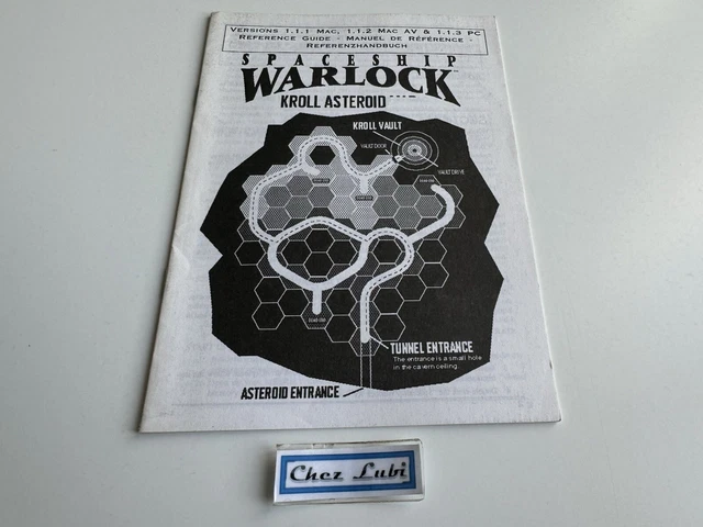 Notice (Sans Jeu) Pour Spaceship Warlock - PC/Mac Big Box Version FR - En Bon état