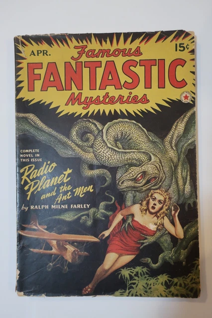 FAMOUS FANTASTIC MYSTERIES Pulp Sep 1939 Vol. 1 #1 GD/VG 3.0