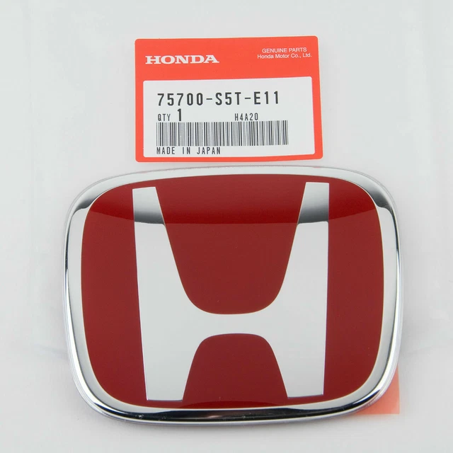 HONDA CIVIC 01-03 EP3 FRONT RED BADGE - GENUINE HONDA main image 0