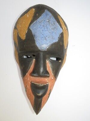 Beautiful wooden african Art Mask, Authentic Carved Wood Sculpture