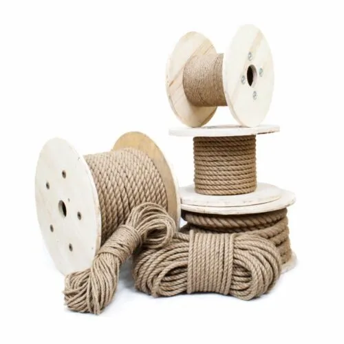 CORDE DE JUTE 30mm-36mm Fibre naturelle en jute de chanvre, imprégnée naturelle