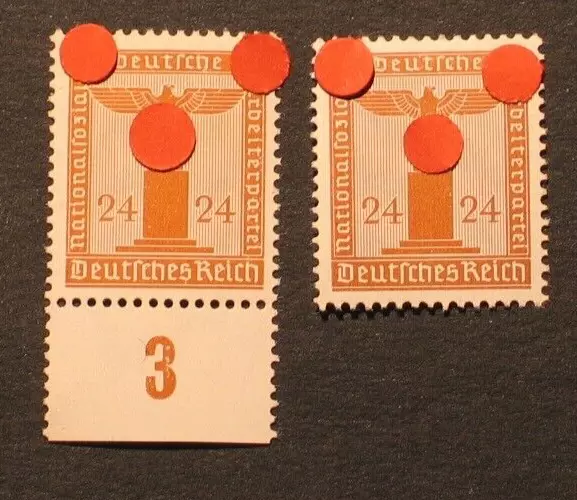 Deutsches Reich, Dienst Nr.  163 + 163y **