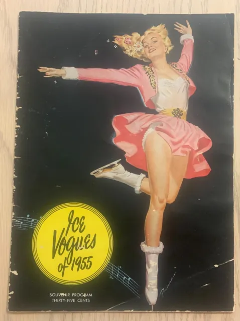 1955 Ice Vogues - Souvenir Program - Holiday Ice Skating Shows - Vintage