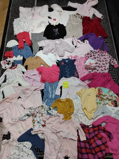 #166💜 Huge Bundle Of Baby Girl Clothes 0-3-6months NEXT GEORGE TED.B DISNEY PRI