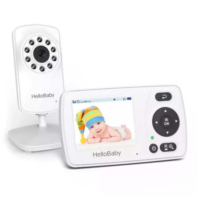 Monitor with Camera and Audio, 1000Ft Long Range Video Baby Monitor-No Wifi, Nig