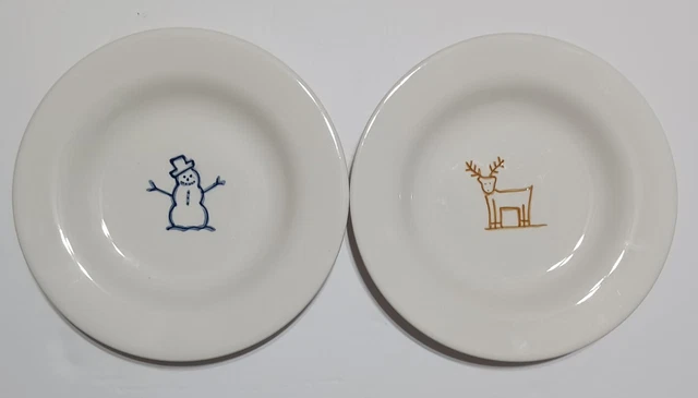 Pottery Barn Keepsake/ Christmas 8.25" salad plates.