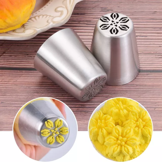 Pastry Tips Flower Nozzle Ice Cream Tool Icing Piping Nozzles Baking Mold