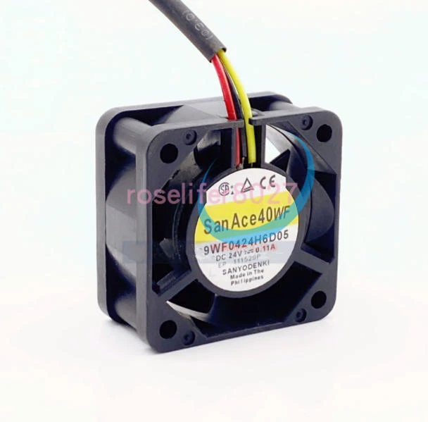 109P0424H6D19 24V 0.07A San Ace 40 3pin CNC Machine Cooling Fan 109P0424H6D19 24V 0.07A San Ace 40 3pin CNC Machine Cooling Fan