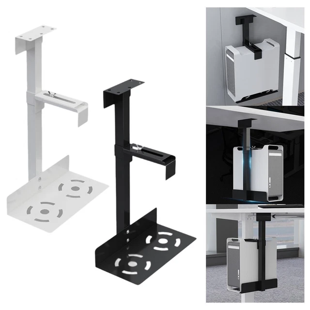 CPU HOLDER UNDER Desk PC Mount Stable Adjustable PC Case Holder ...