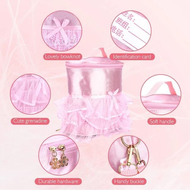 (Short)Girls Ballet Dance Dancing Handbag Child Ballerina Kids Shoulder Bag