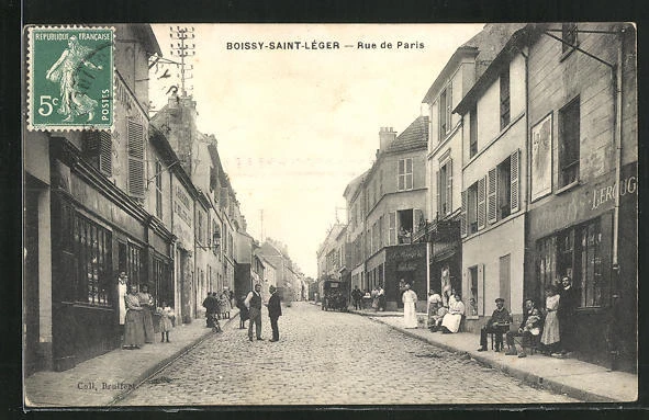 CPA Boissy-Saint-Léger, Rue de Paris