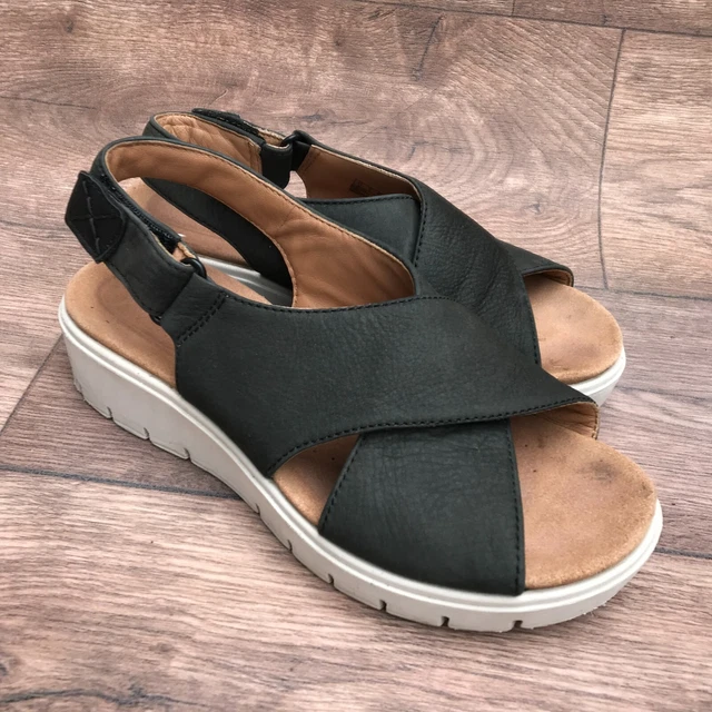 BNIB CLARKS UNSTRUCTURED Ladies UN KARELY SUN Yellow Nubuck