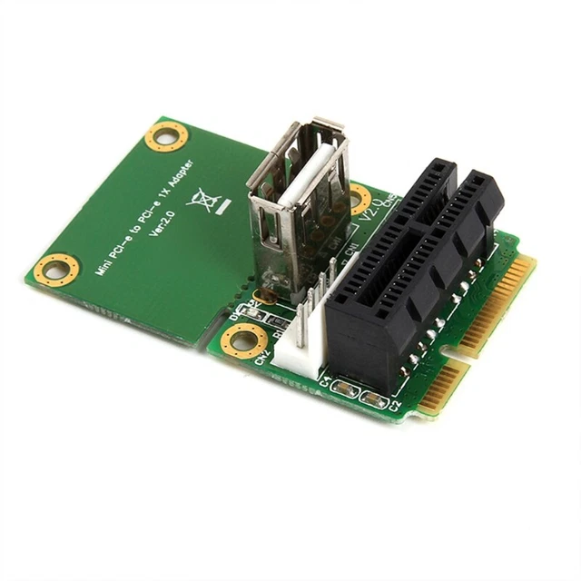 PCIE to PCI-E X1  Card USB2.0 Half Full Mini PCI for  Adapter 4pin