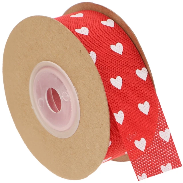 1 rollo de cinta hágalo usted mismo ramo envolvente cinta patrón corazón Día de San Valentín