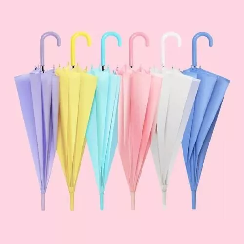 Umbrella for Kids Children Girl Boy Parasol Colorful Transparent PVC Umbrella