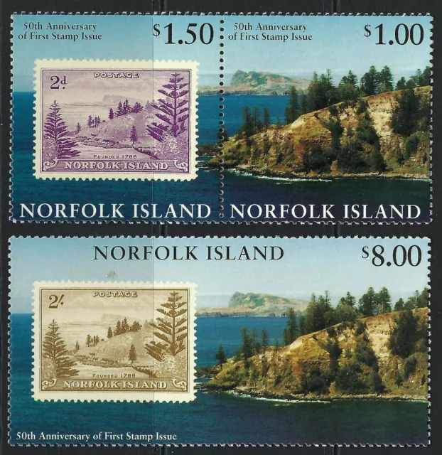 1997 Norfolk Island SG# 644-646 50th Anniversary set of 3 Mint MUH MNH