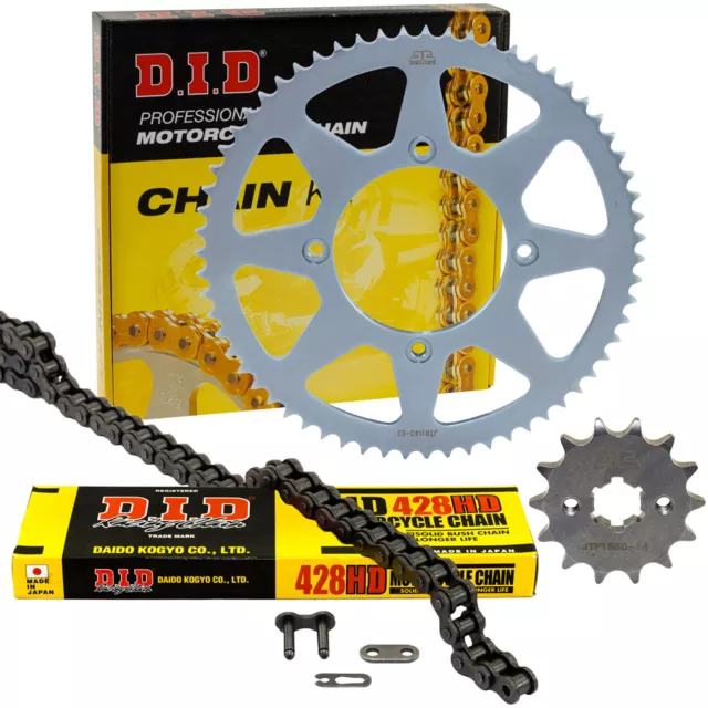 Kit Chaîne DID 428HD Ouvrir pour Bta RR 125 LC Enduro R LC 2011-2020